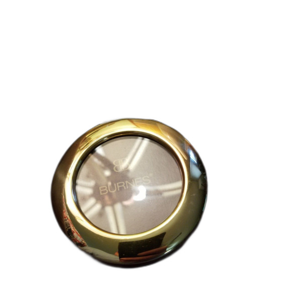 Burnes of Boston 3 inch round gold toned picture frame with stand - Picture 3 of 6